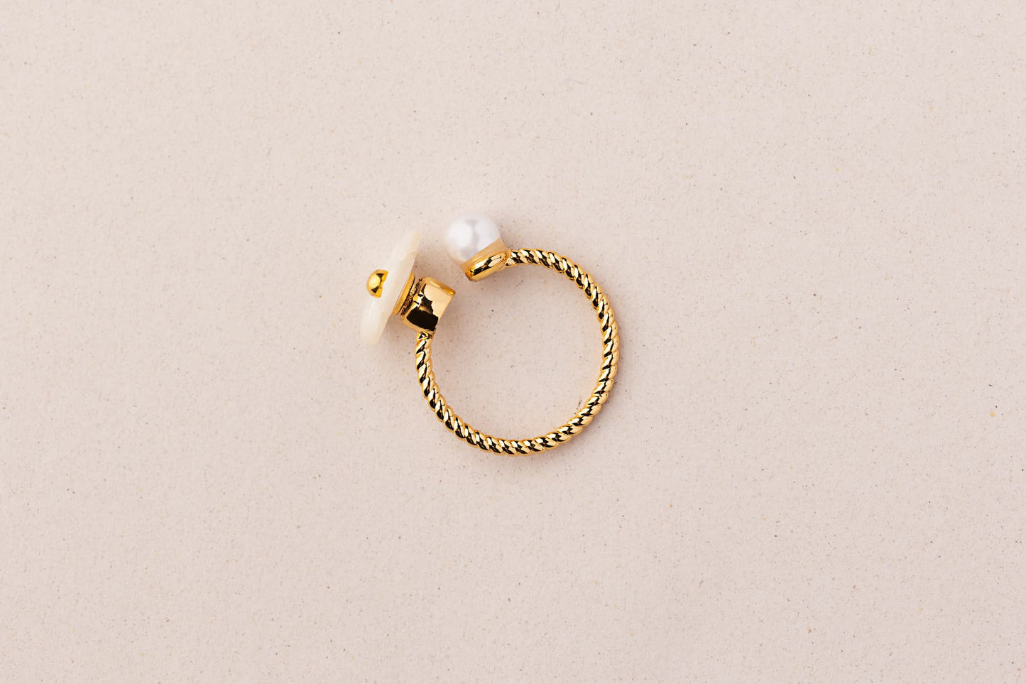 Bloom - Anillo giratorio con flor